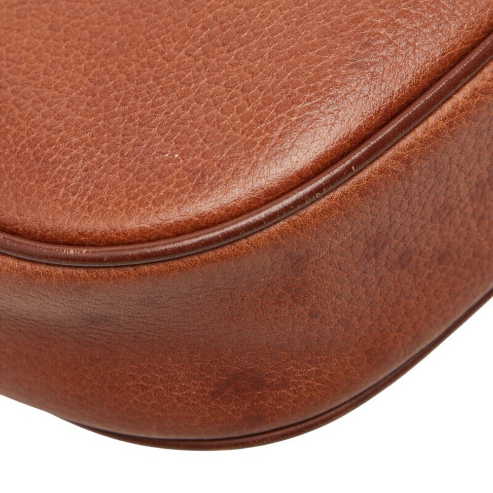 Burberry Nova Check Shadow Black Horse Shoulder Bag Brown Leather - Picture 8 of 9